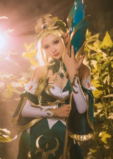 王者荣耀 王昭君 御姐 精灵 白丝 cosplay