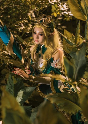 王者荣耀 王昭君 御姐 精灵 白丝 cosplay