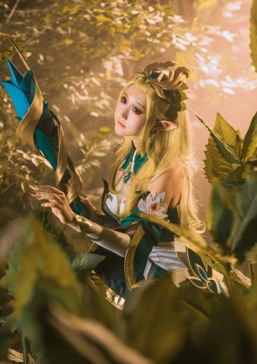 王者荣耀 王昭君 御姐 精灵 白丝 cosplay