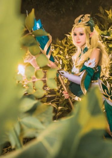 王者荣耀 王昭君 御姐 精灵 白丝 cosplay