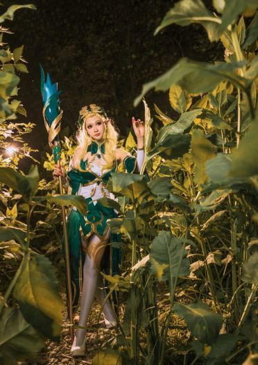 王者荣耀 王昭君 御姐 精灵 白丝 cosplay