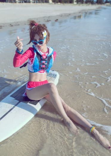 【cos正片】2018夏季运动皮肤-踏浪者D.va