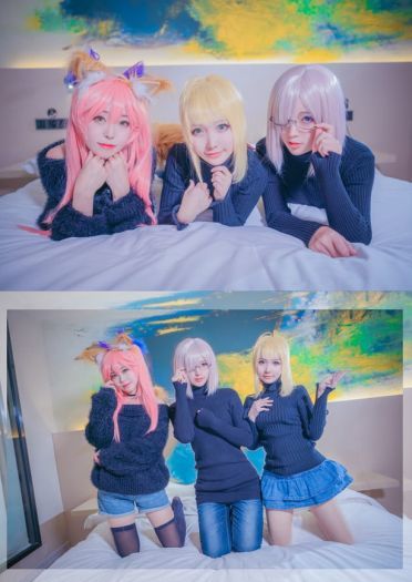 【cos正片】不来一起枕头大战嘛？