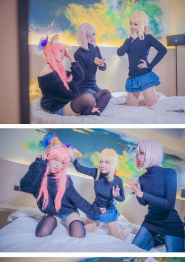 【cos正片】不来一起枕头大战嘛？