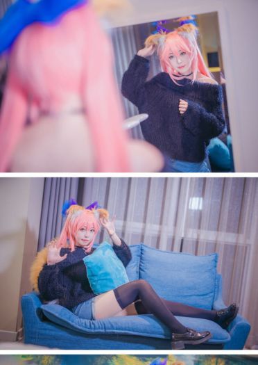 【cos正片】不来一起枕头大战嘛？