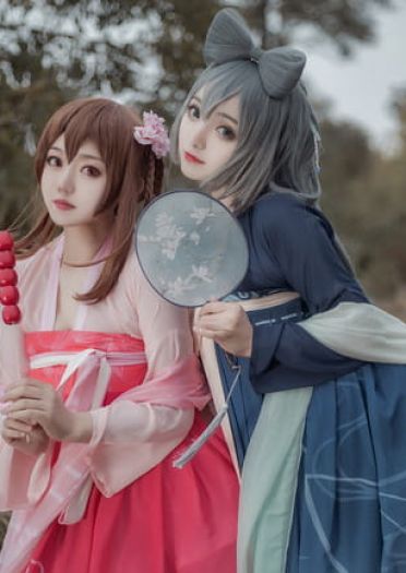 VOCALOID 洛天依 言和 乐正绫 cosplay