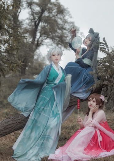 VOCALOID 洛天依 言和 乐正绫 cosplay