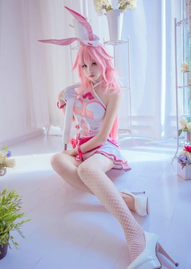 崩坏学园 丝袜 腿玩年 八重樱 cosplay