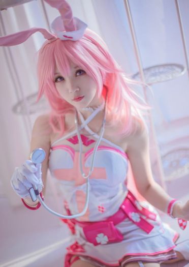 崩坏学园 丝袜 腿玩年 八重樱 cosplay