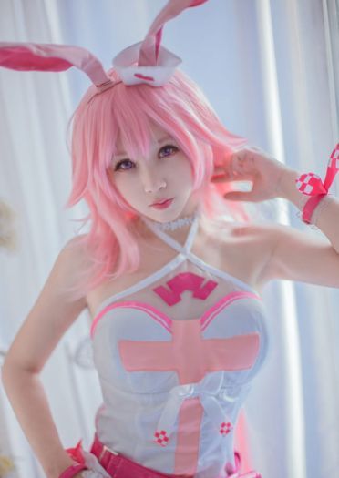 崩坏学园 丝袜 腿玩年 八重樱 cosplay