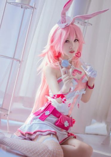崩坏学园 丝袜 腿玩年 八重樱 cosplay