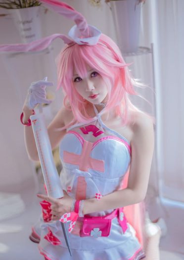 崩坏学园 丝袜 腿玩年 八重樱 cosplay
