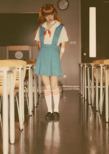 新世纪福音战士 EVA 明日香 JK cosplay