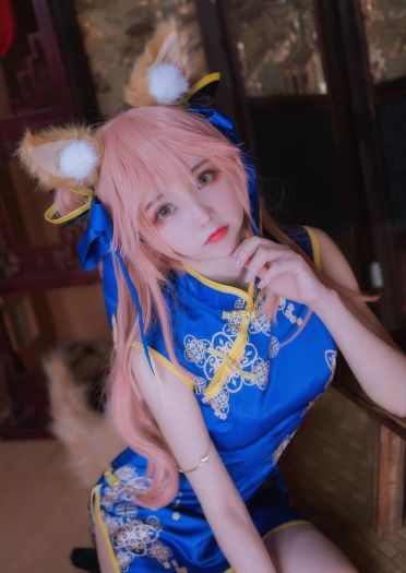 【cos正片】玉藻前同人旗袍