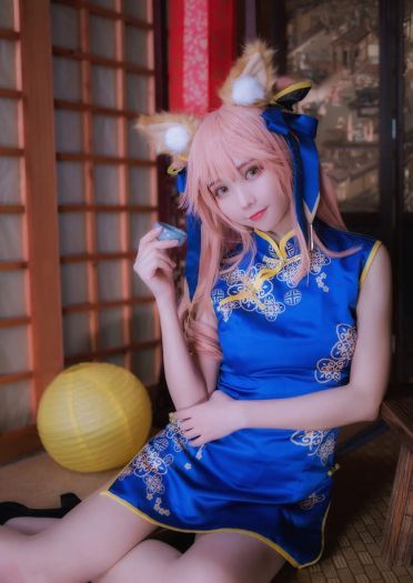 【cos正片】玉藻前同人旗袍