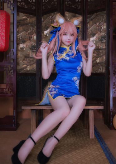 【cos正片】玉藻前同人旗袍