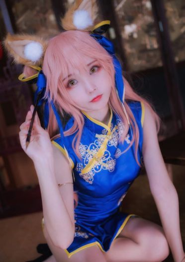 【cos正片】玉藻前同人旗袍