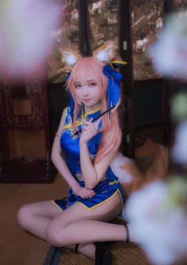 【cos正片】玉藻前同人旗袍