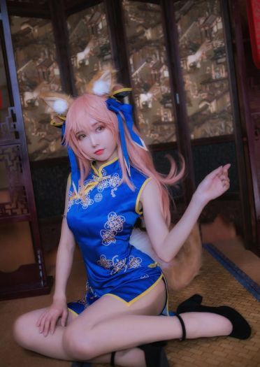 【cos正片】玉藻前同人旗袍