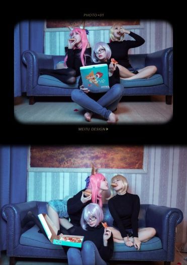 Fate/Grand Orde 玉藻前 尼禄 玛修 御姐 美食 cosplay