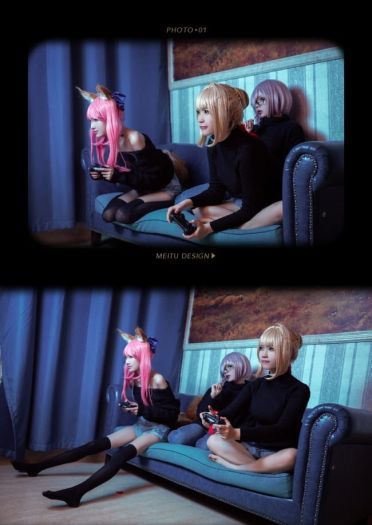 Fate/Grand Orde 玉藻前 尼禄 玛修 御姐 美食 cosplay