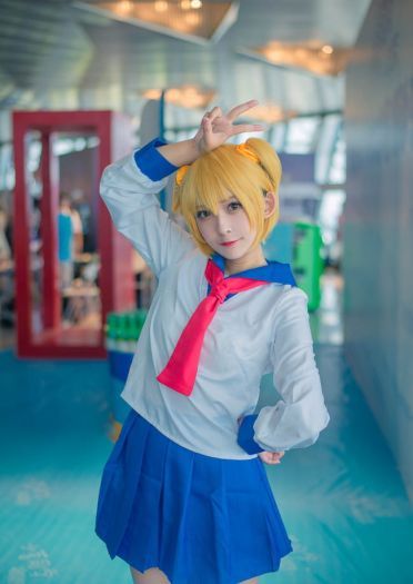 pop子和pipi美的日常 pop 表情包 萝莉 pop子 cosplay