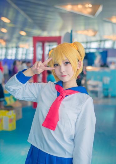 pop子和pipi美的日常 pop 表情包 萝莉 pop子 cosplay