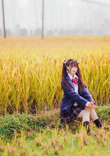 是秋天哦 萝莉 jk 水手服 cosplay
