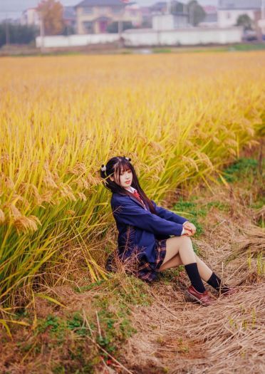 是秋天哦 萝莉 jk 水手服 cosplay