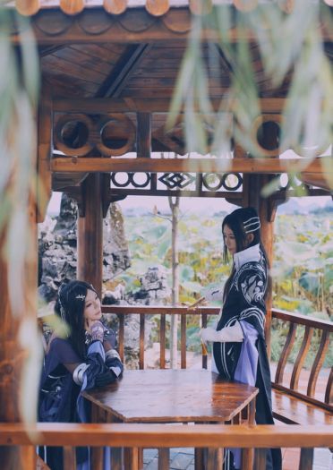 剑侠情缘网络版叁 万花 双花 cosplay