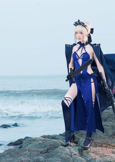 【COS正片】Fate/Grand Order阿尔托利亚Alter泳装三破