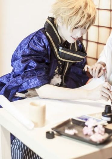 新年快乐！Fate/Grand Order 亚瑟&梅林 cosplay图片