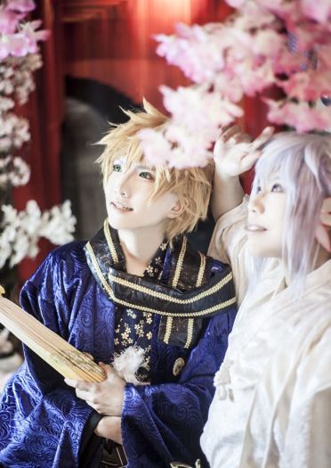 新年快乐！Fate/Grand Order 亚瑟&梅林 cosplay图片