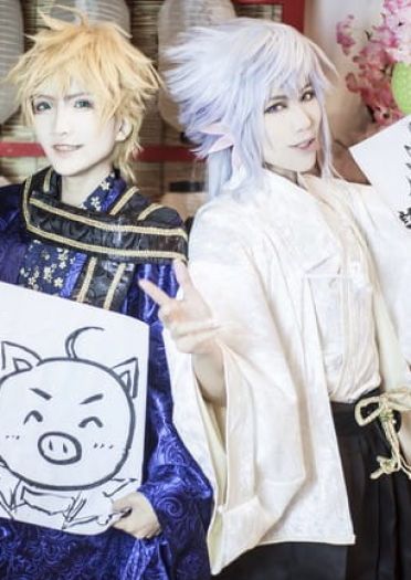 新年快乐！Fate/Grand Order 亚瑟&梅林 cosplay图片