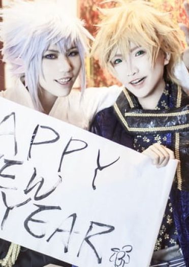 新年快乐！Fate/Grand Order 亚瑟&梅林 cosplay图片