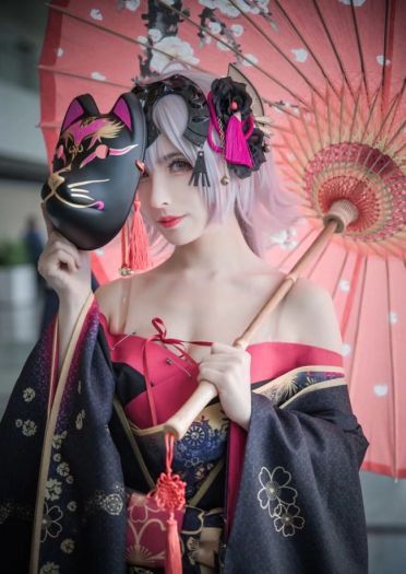 花魁黑贞 cosplay 场照