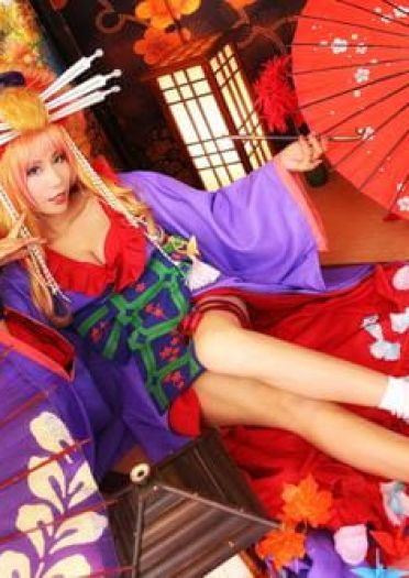 国产cos 柳荚小米演绎和服雪莉露