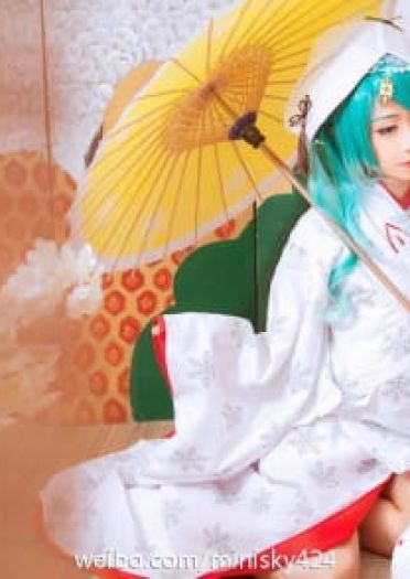【COS】#雪初音白无垢# MIKU