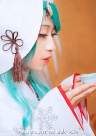 【COS】#雪初音白无垢# MIKU