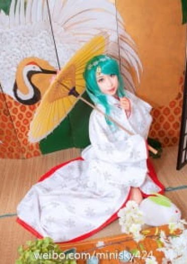 【COS】#雪初音白无垢# MIKU