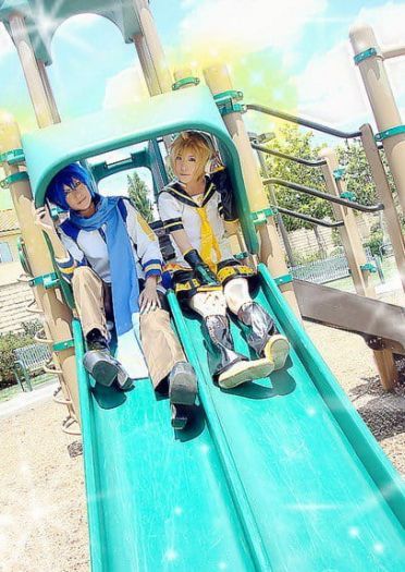 【COS】镜音连与Kaito的冰蕉一日遊