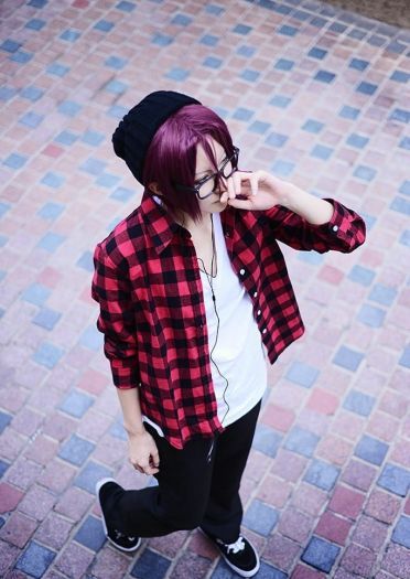 【COS】【free!】松冈凛 第二季私服+眼镜设定