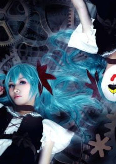 小丑面具初音cos