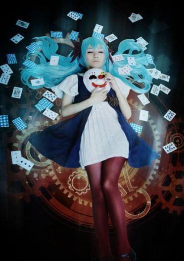 小丑面具初音cos