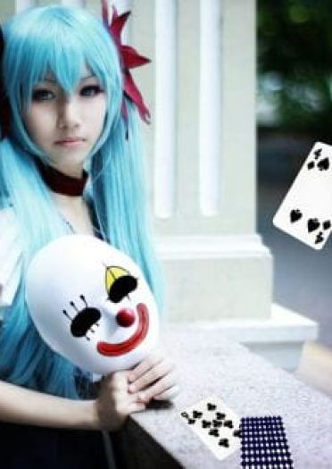 小丑面具初音cos