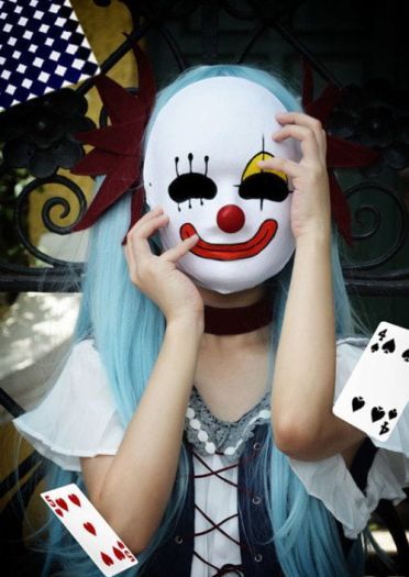 小丑面具初音cos