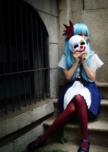 小丑面具初音cos