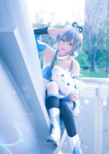 【COS】清凉一夏~蓝色的洛天依(?*?ω?)?