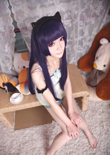 【COS】黑猫酱的清晨（睡衣+黑裙ver.）