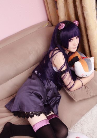 【COS】黑猫酱的清晨（睡衣+黑裙ver.）